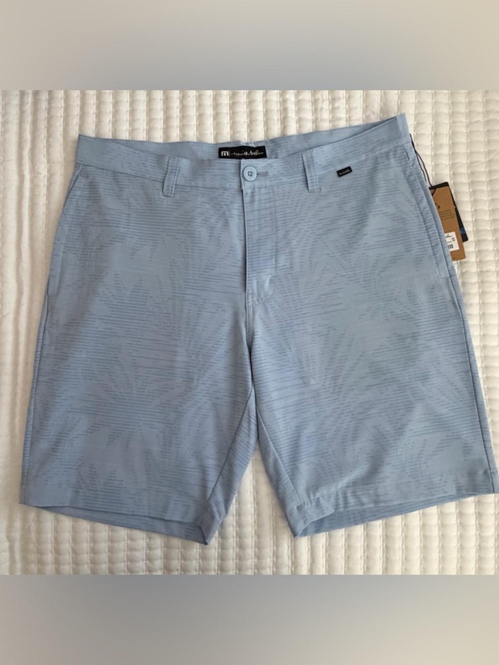 Travis Mathew Blue Street Art Golf Shorts 36